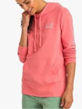 Vineyard Vines  Pink Hooded Pullover Sweatshirt Hoodie